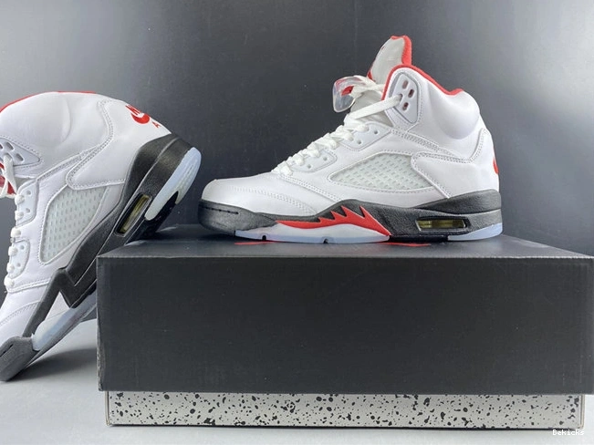 Cheap BK Silver Tongue Jordan5 Fire DA1911- SoftTouch 4023 Red 1013
